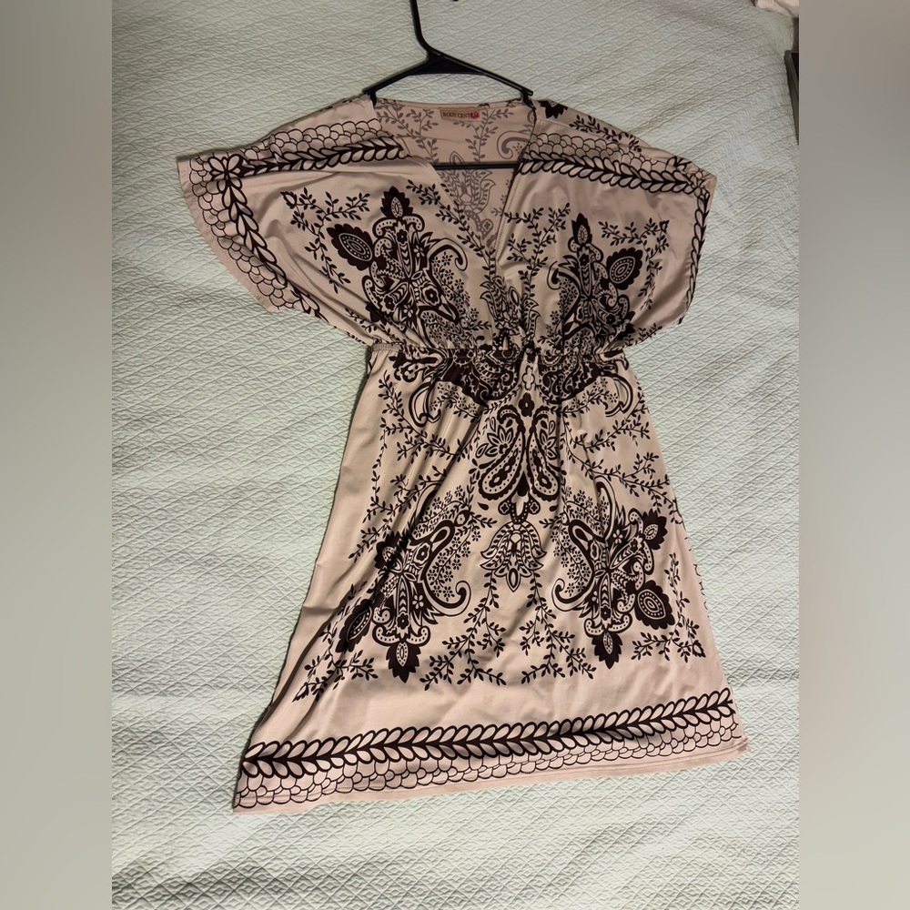 Body Central Cream and Black Mini Dress